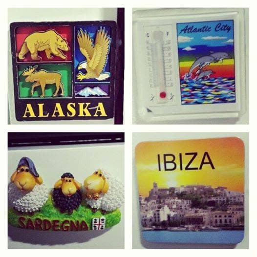 Magneți cu Alaska, Atlantic City, Sardinia și Ibiza.