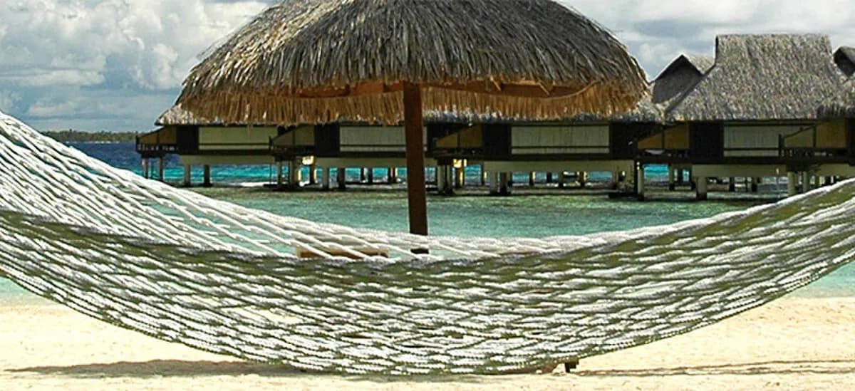 Французская Полинезия: Polynesian hammock banner